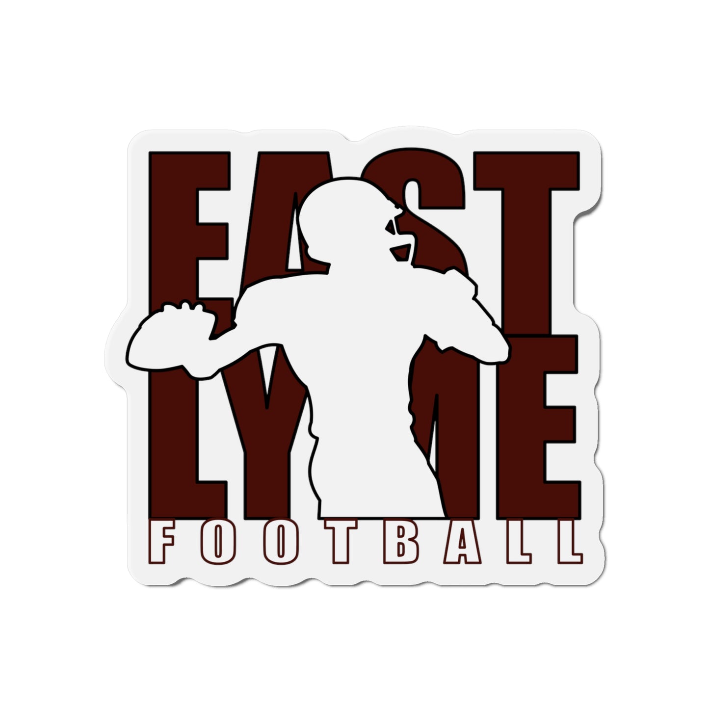 East Lyme Viking Football Die-Cut Magnets