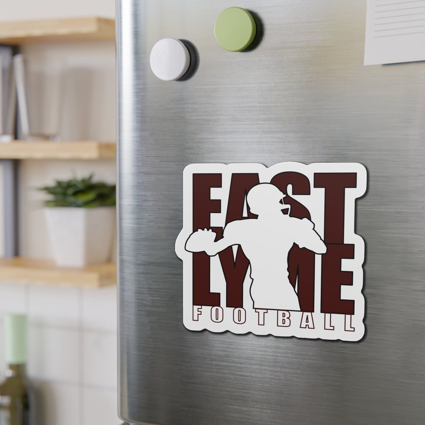 East Lyme Viking Football Die-Cut Magnets