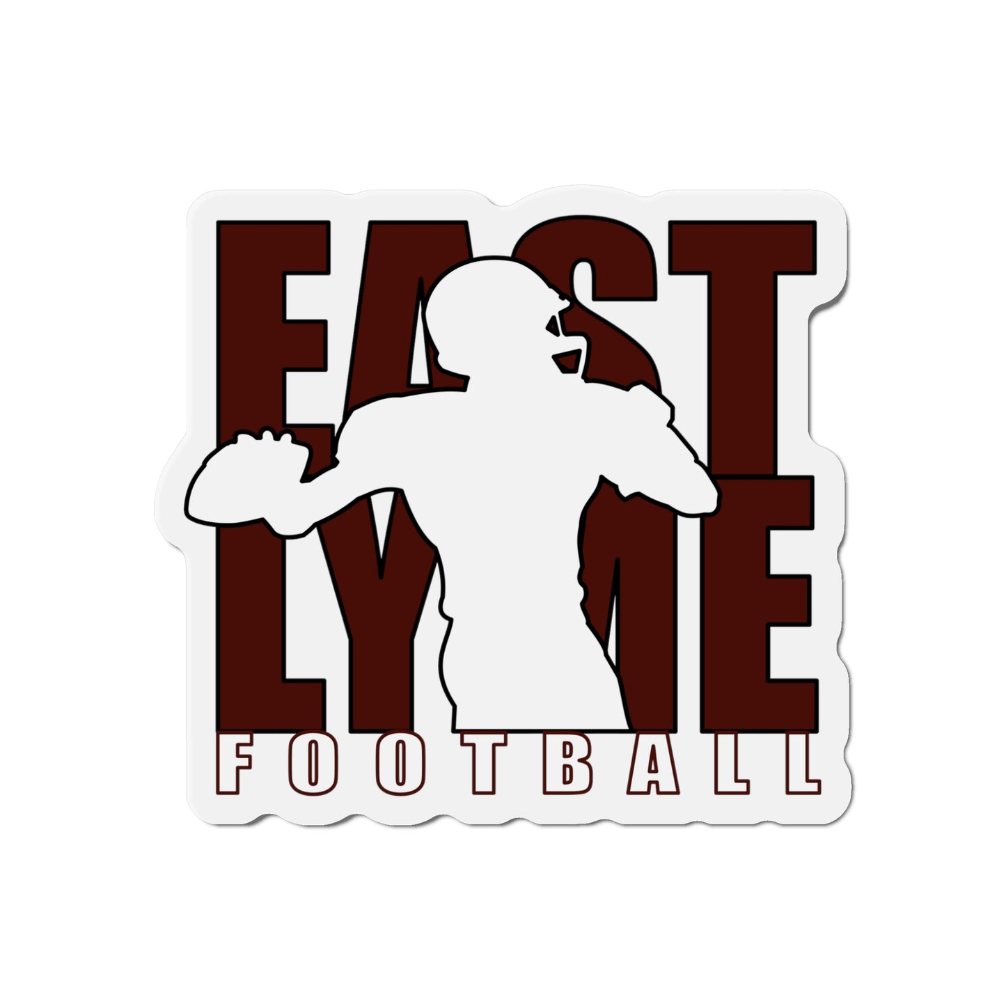 East Lyme Viking Football Die-Cut Magnets
