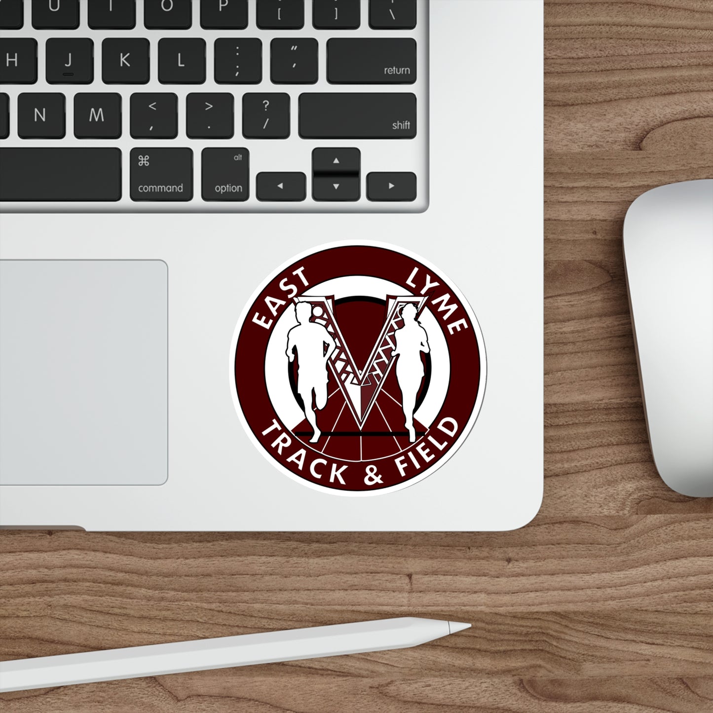 East Lyme Track and Field Die-Cut Stickers
