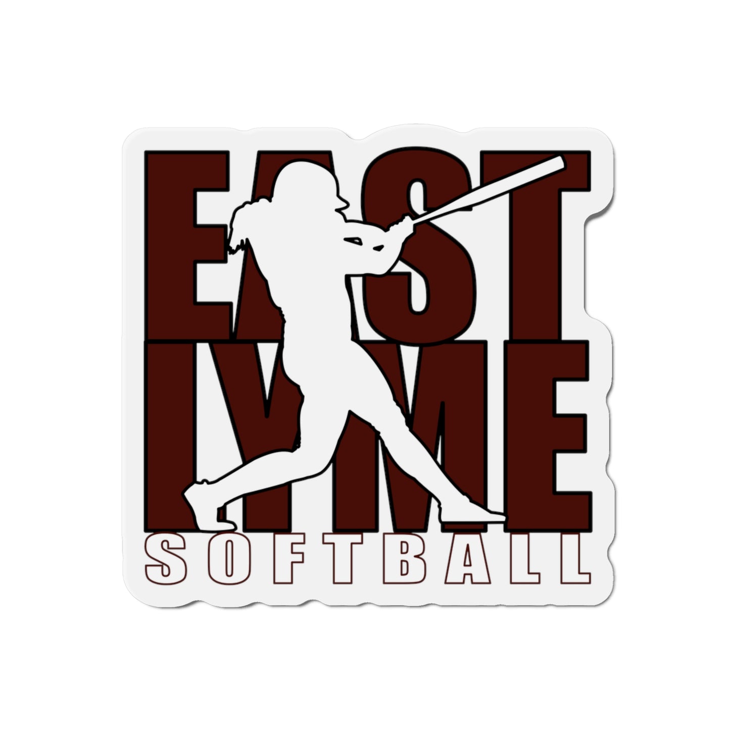East Lyme Softball Die-Cut Magnets