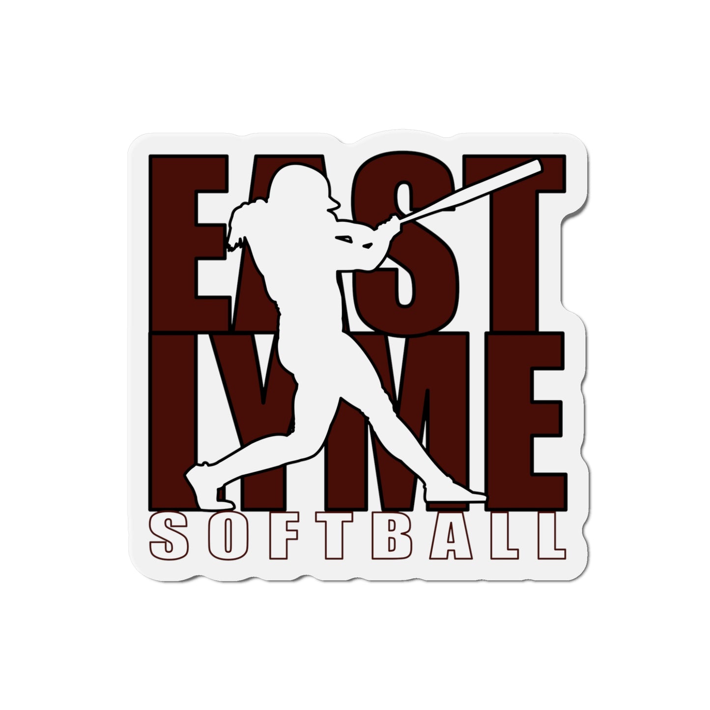 East Lyme Softball Die-Cut Magnets