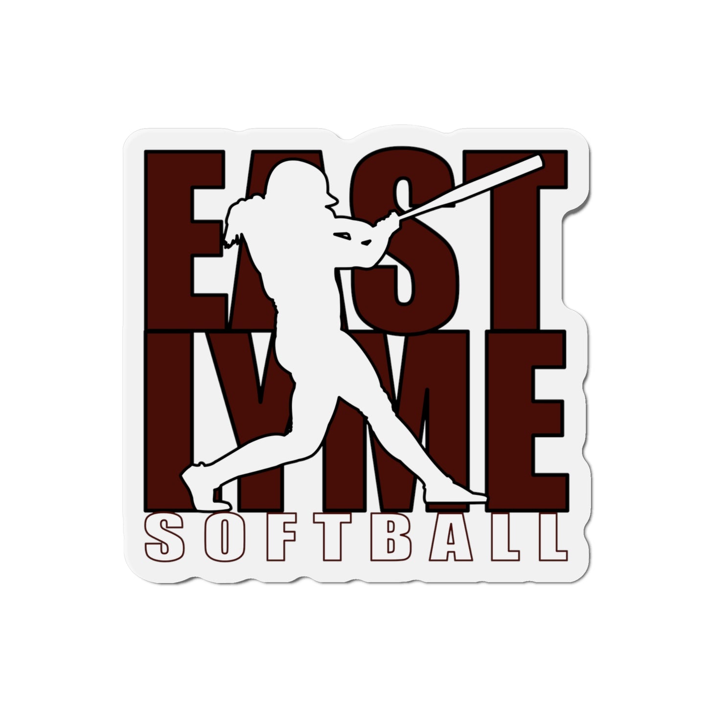 East Lyme Softball Die-Cut Magnets