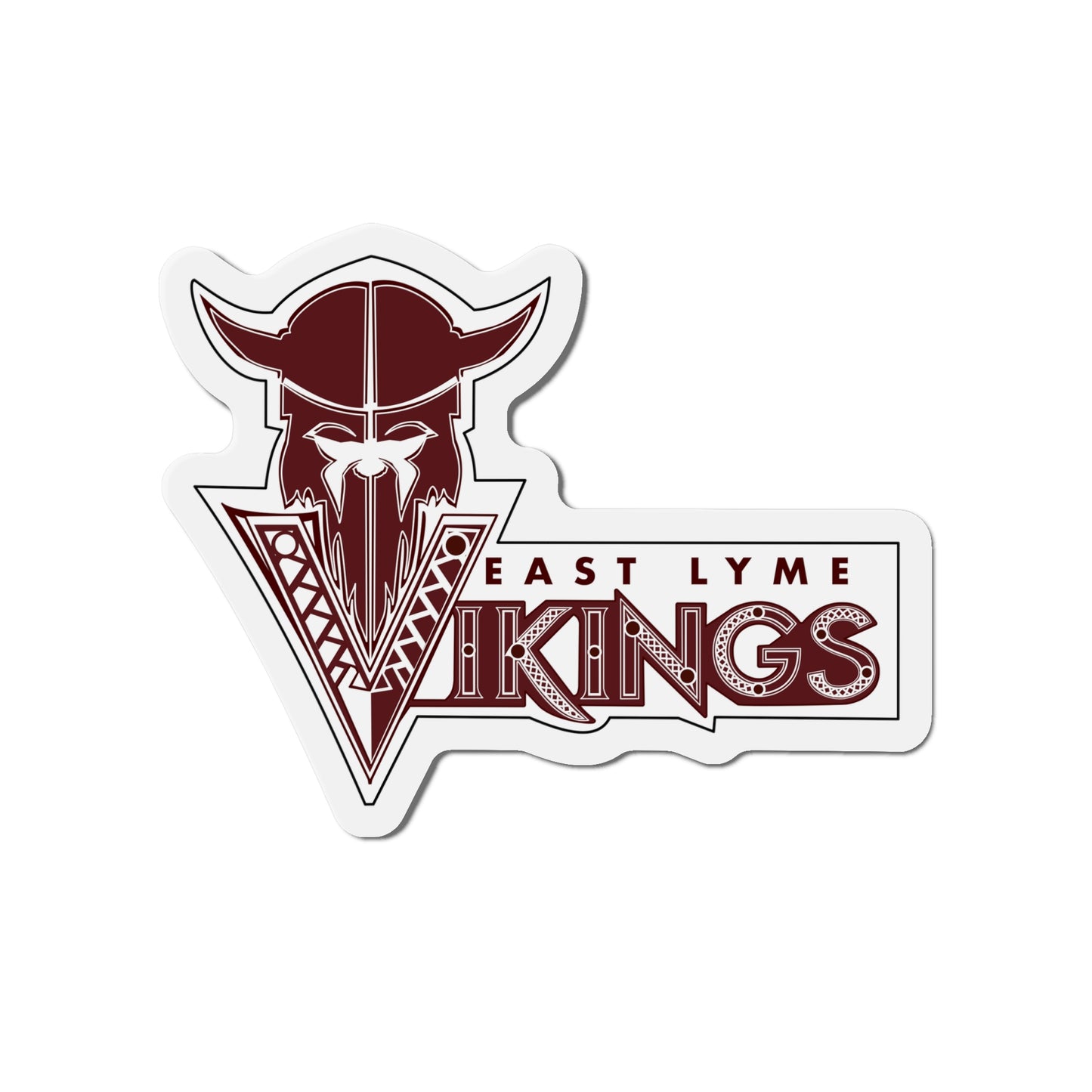 East Lyme Viking Die-Cut Magnets