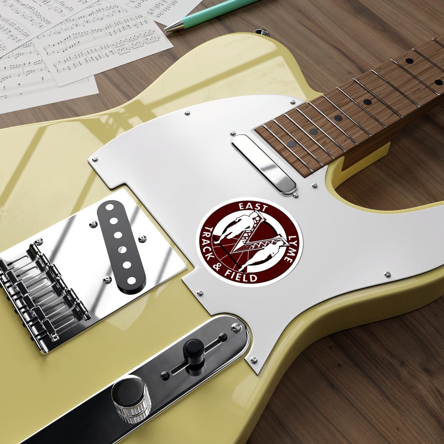 East Lyme Track and Field Die-Cut Stickers
