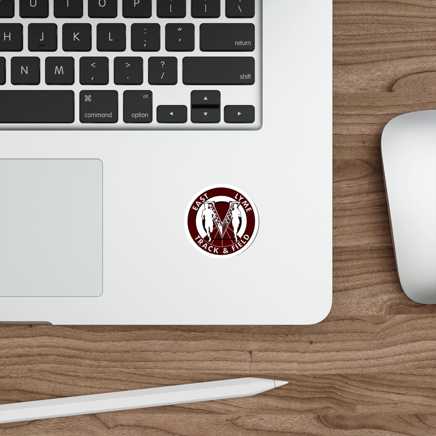 East Lyme Track and Field Die-Cut Stickers
