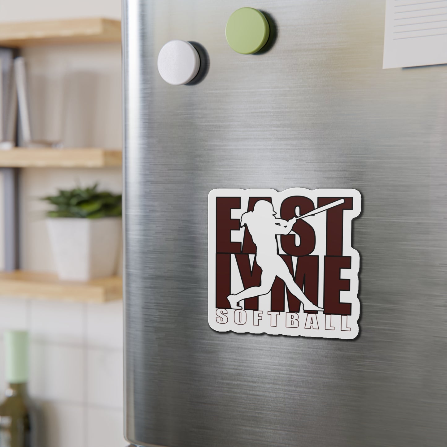 East Lyme Softball Die-Cut Magnets