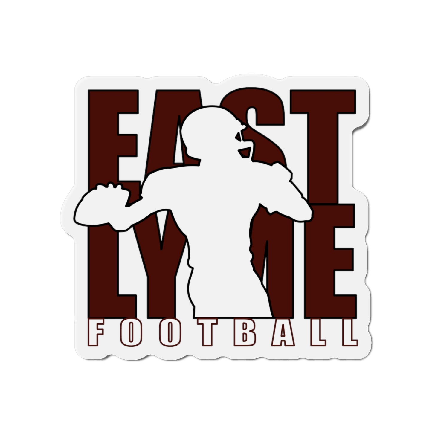 East Lyme Viking Football Die-Cut Magnets