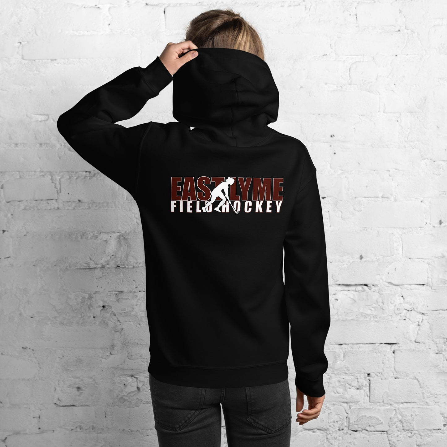 East Lyme Field Hockey Horizontal Stack Hoodie