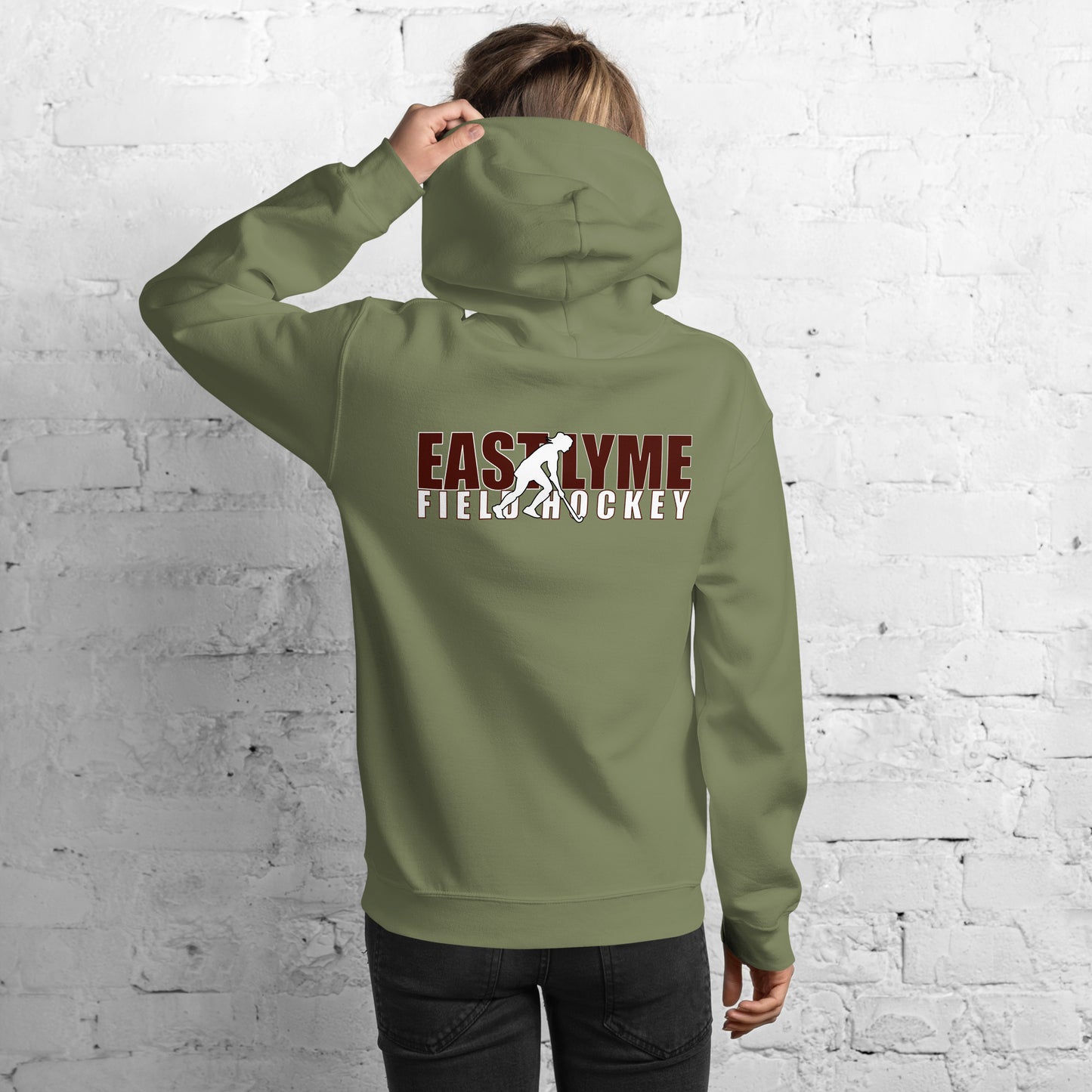 East Lyme Field Hockey Horizontal Stack Hoodie