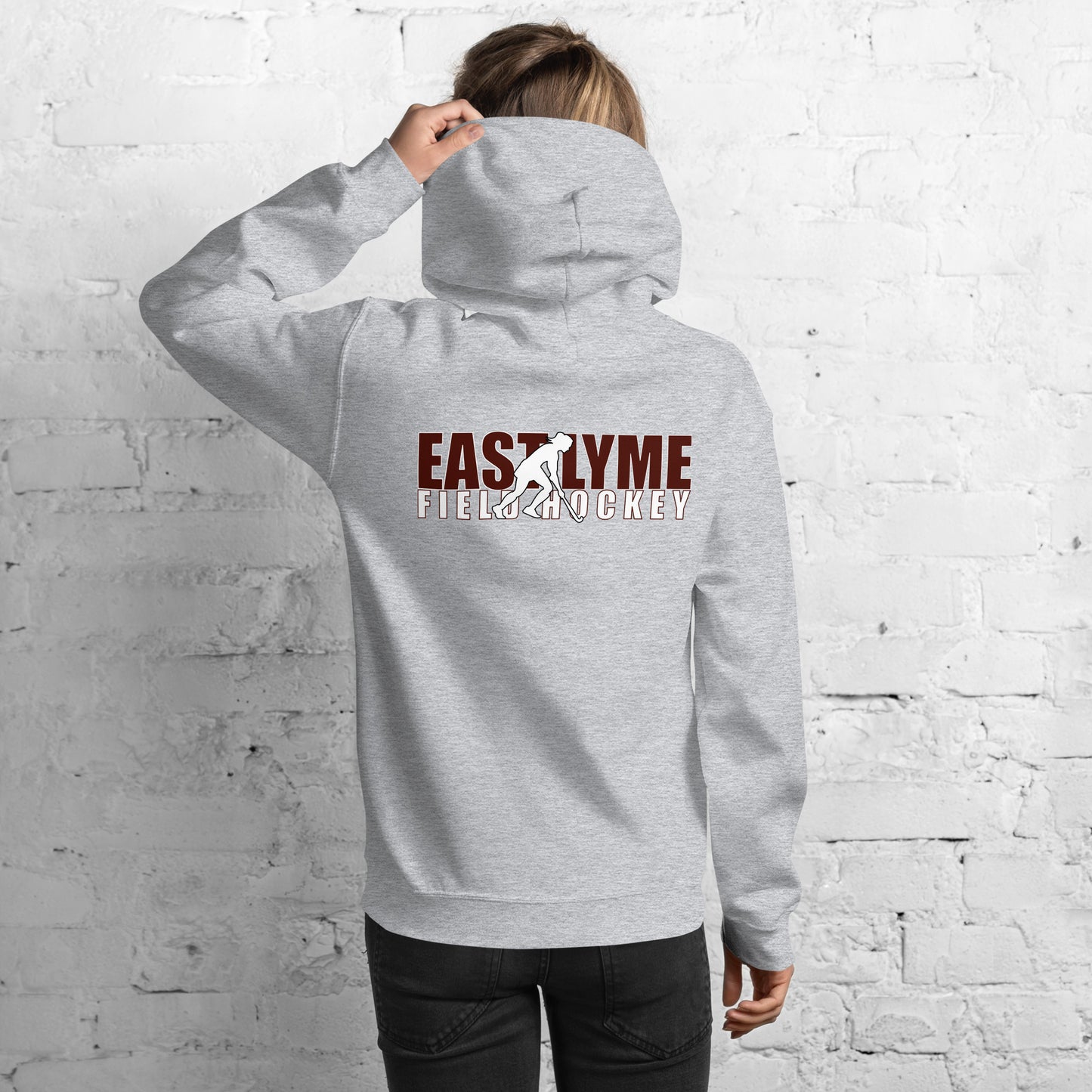 East Lyme Field Hockey Horizontal Stack Hoodie