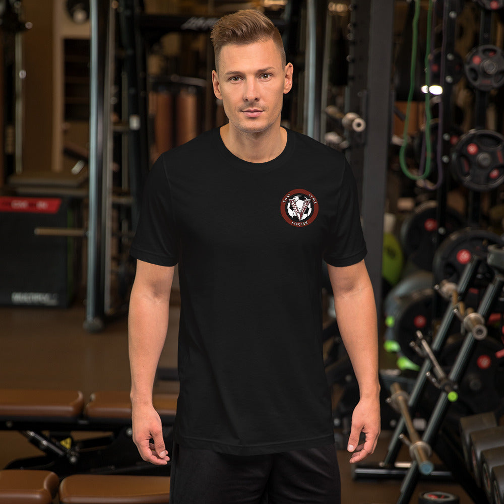 V Soccer Front Chest logo Unisex t-shirt