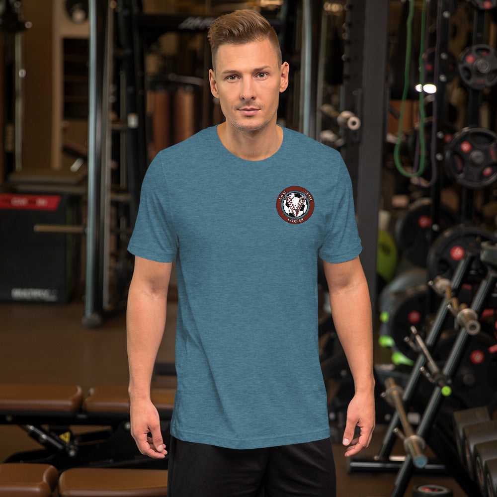 V Soccer Front Chest logo Unisex t-shirt