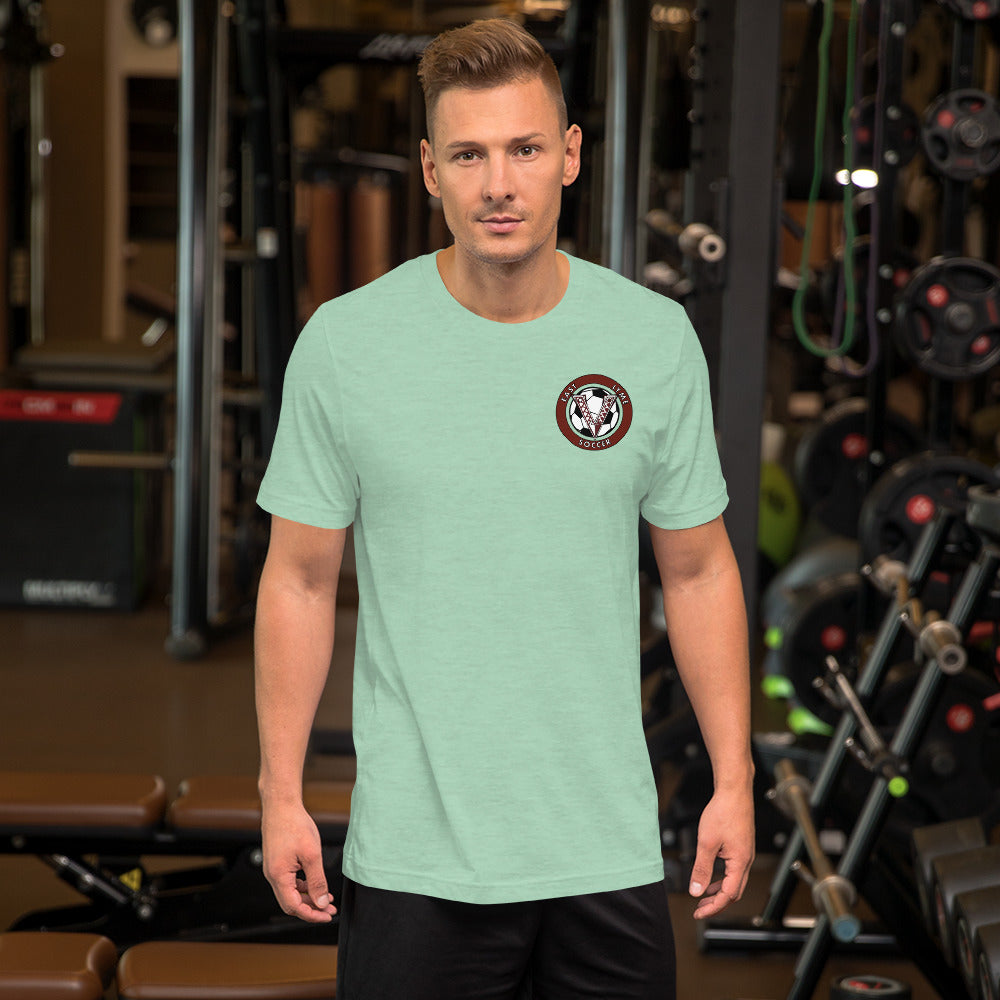 V Soccer Front Chest logo Unisex t-shirt