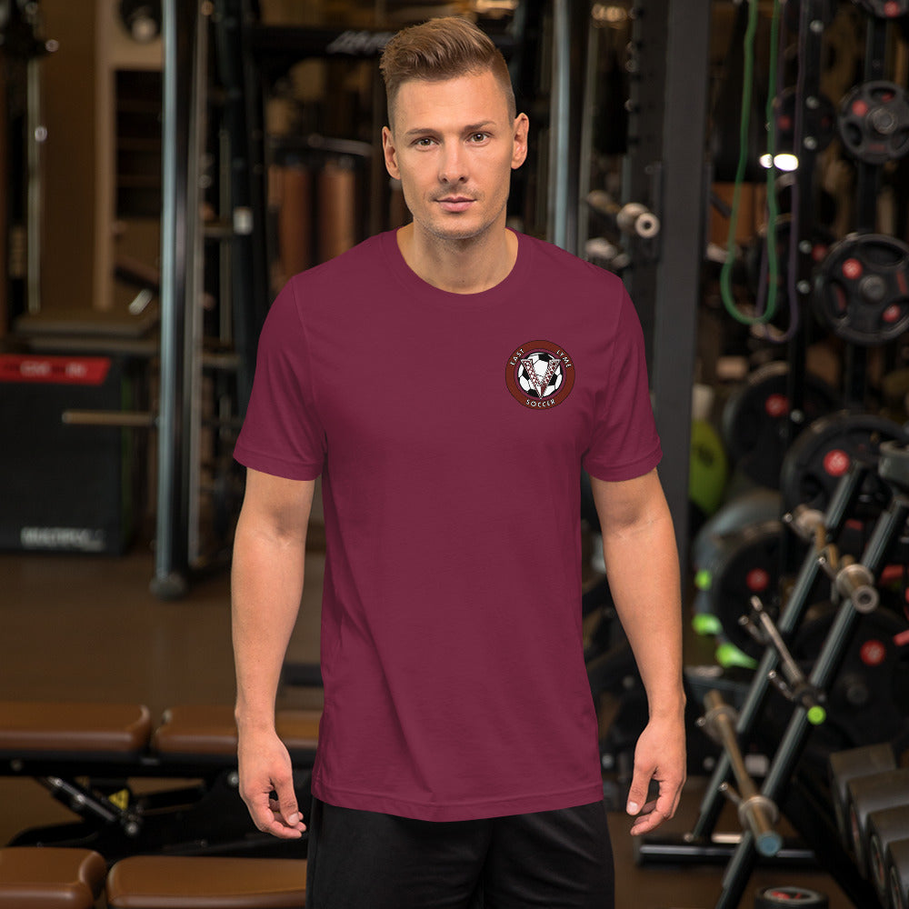 V Soccer Front Chest logo Unisex t-shirt