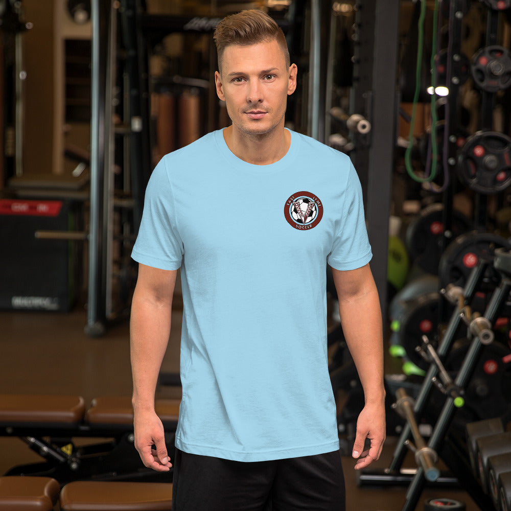V Soccer Front Chest logo Unisex t-shirt