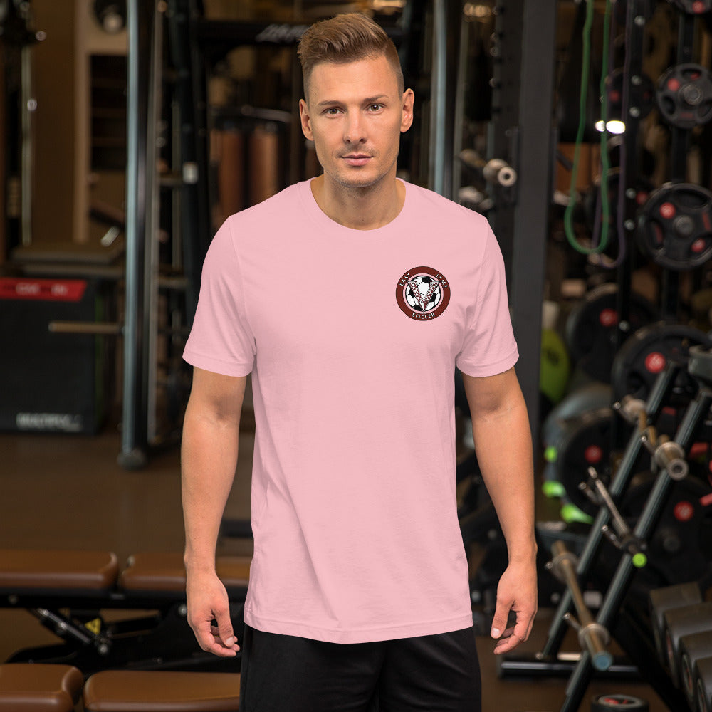 V Soccer Front Chest logo Unisex t-shirt