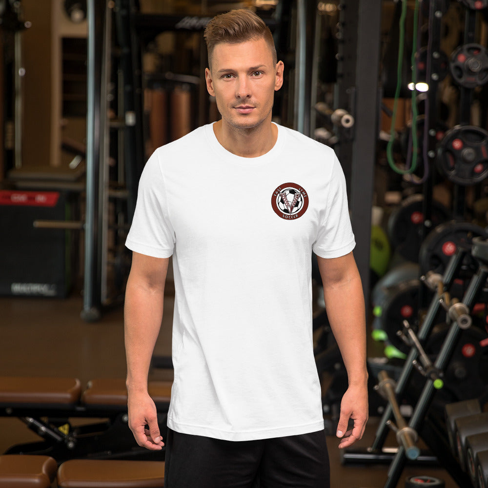 V Soccer Front Chest logo Unisex t-shirt