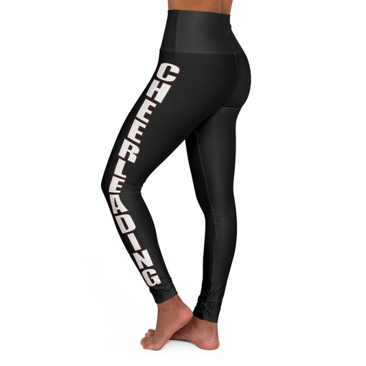 East Lyme Cheerleading High Waisted Yoga Leggings (AOP)