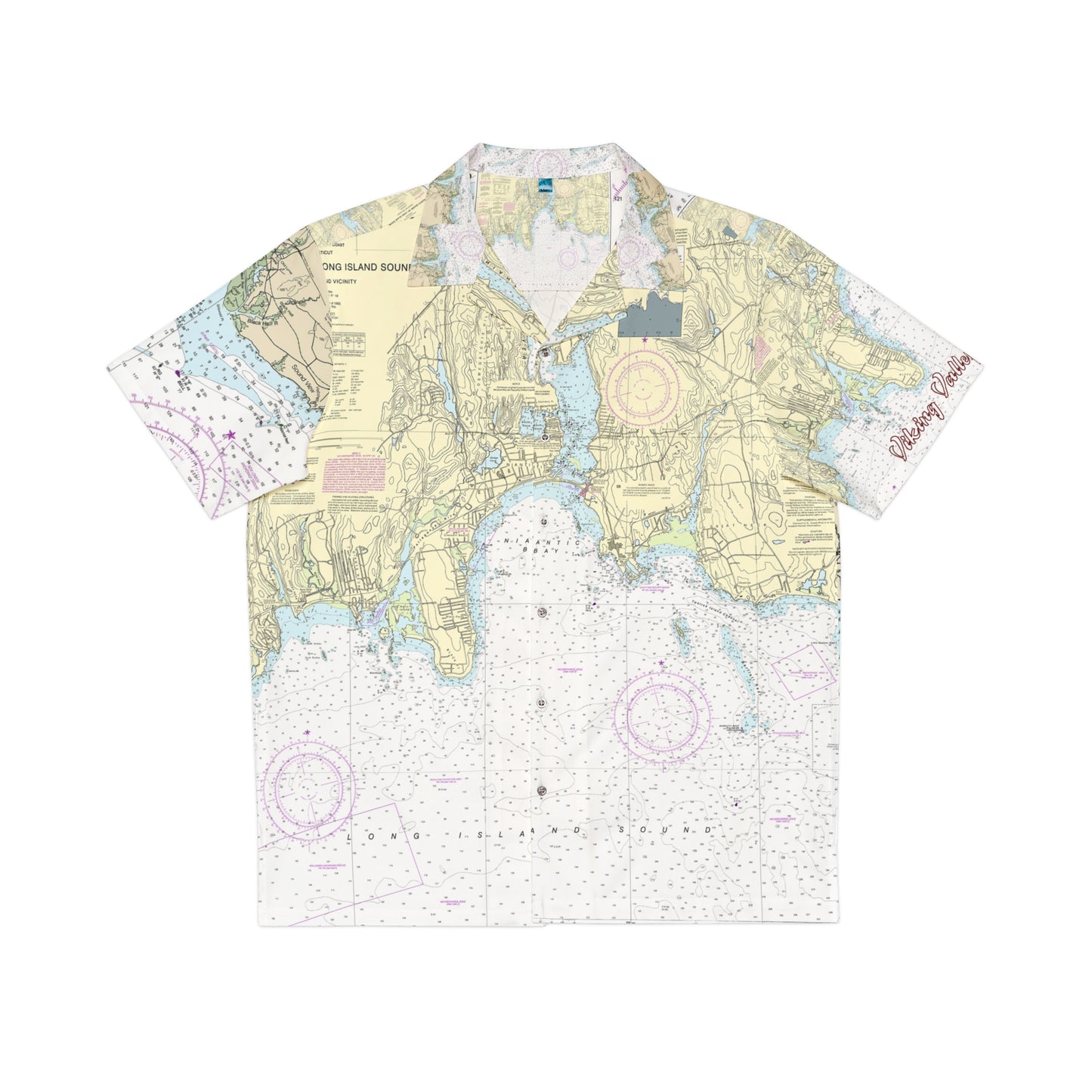 Niantic Bay/Long Island Sound Men's Hawaiian Shirt