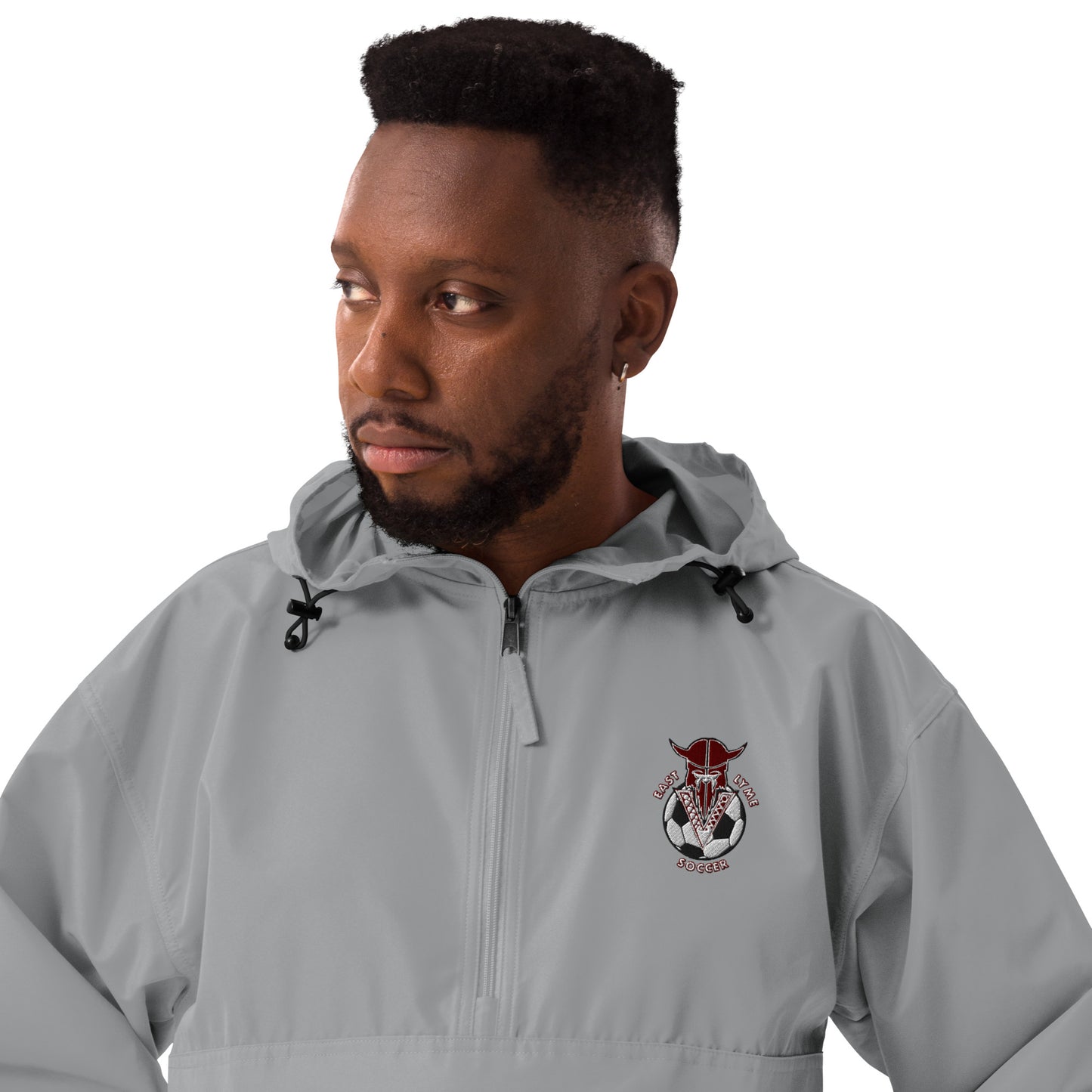 Fierce Viking Soccer Embroidered Packable Jacket