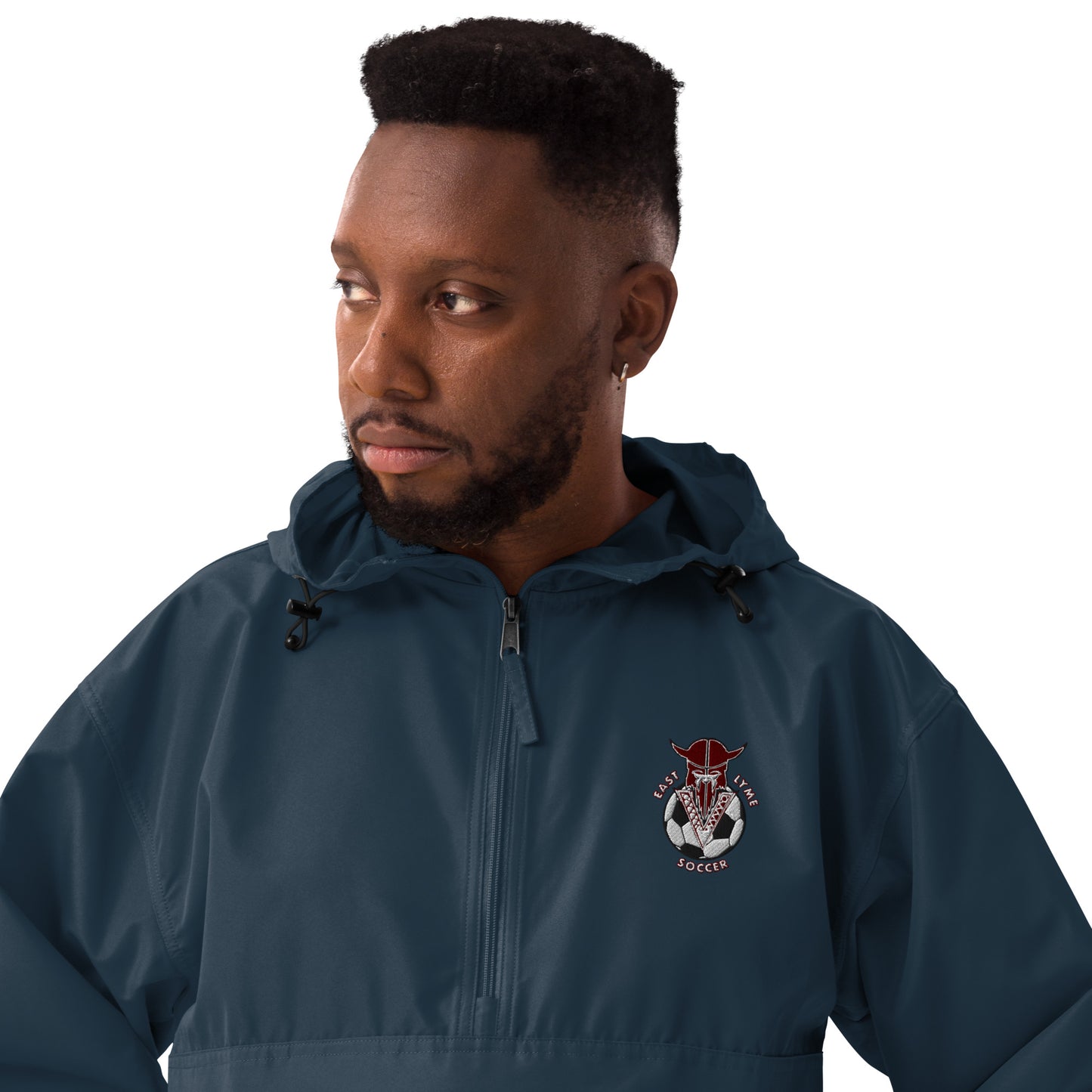 Fierce Viking Soccer Embroidered Packable Jacket