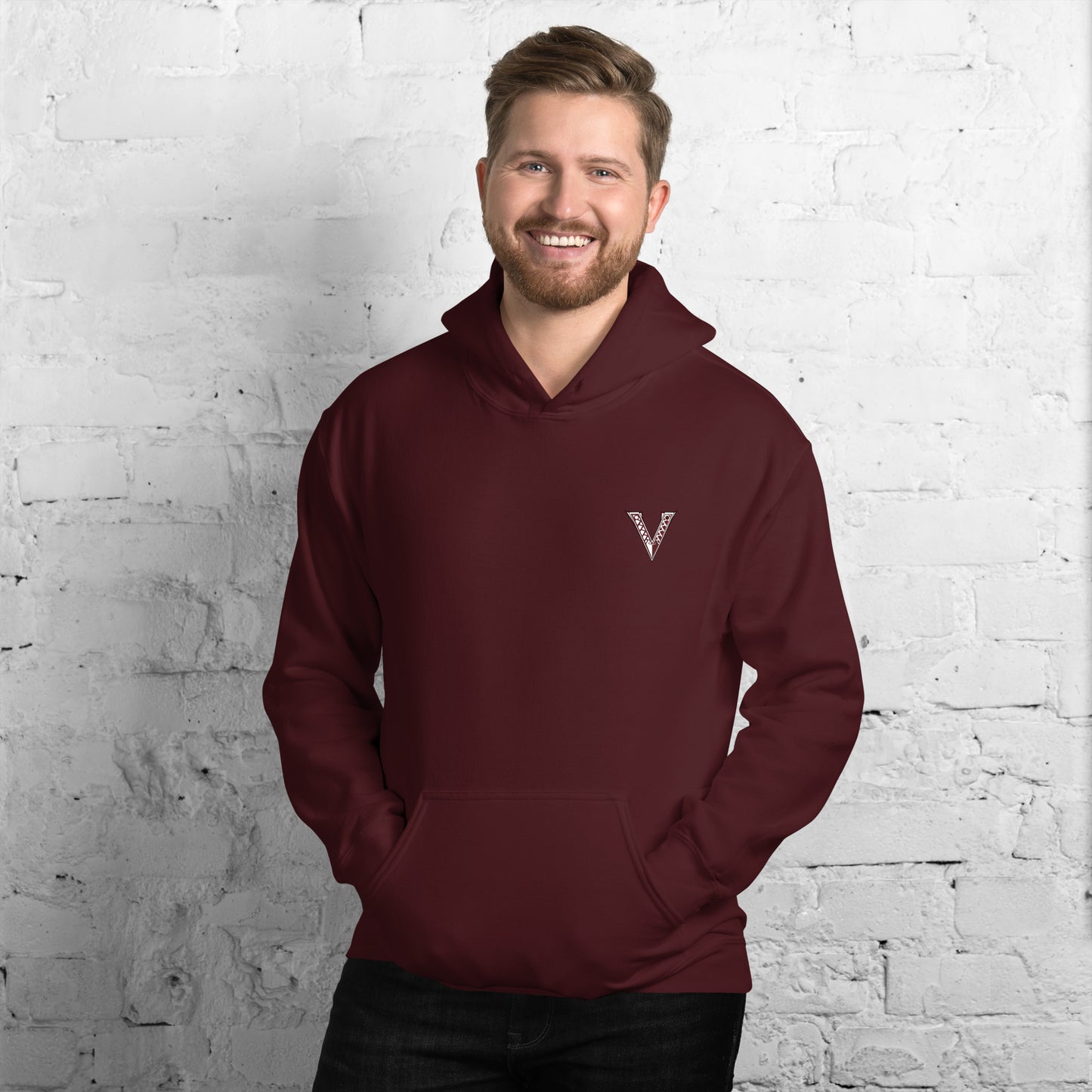 Viking Football (V on chest) Unisex Hoodie