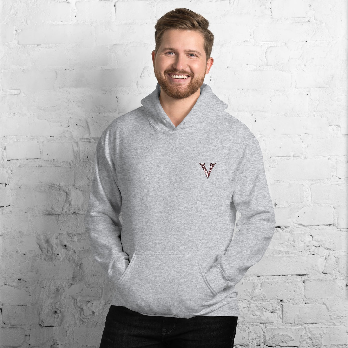 Viking Football (V on chest) Unisex Hoodie