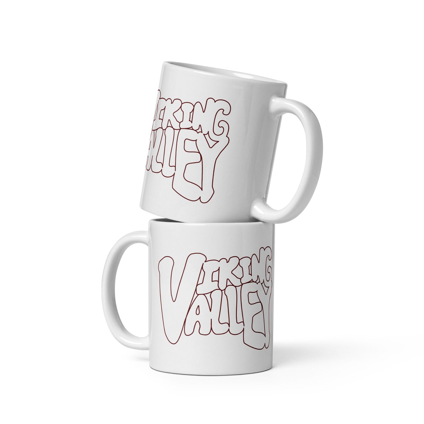 Viking Valley White glossy mug